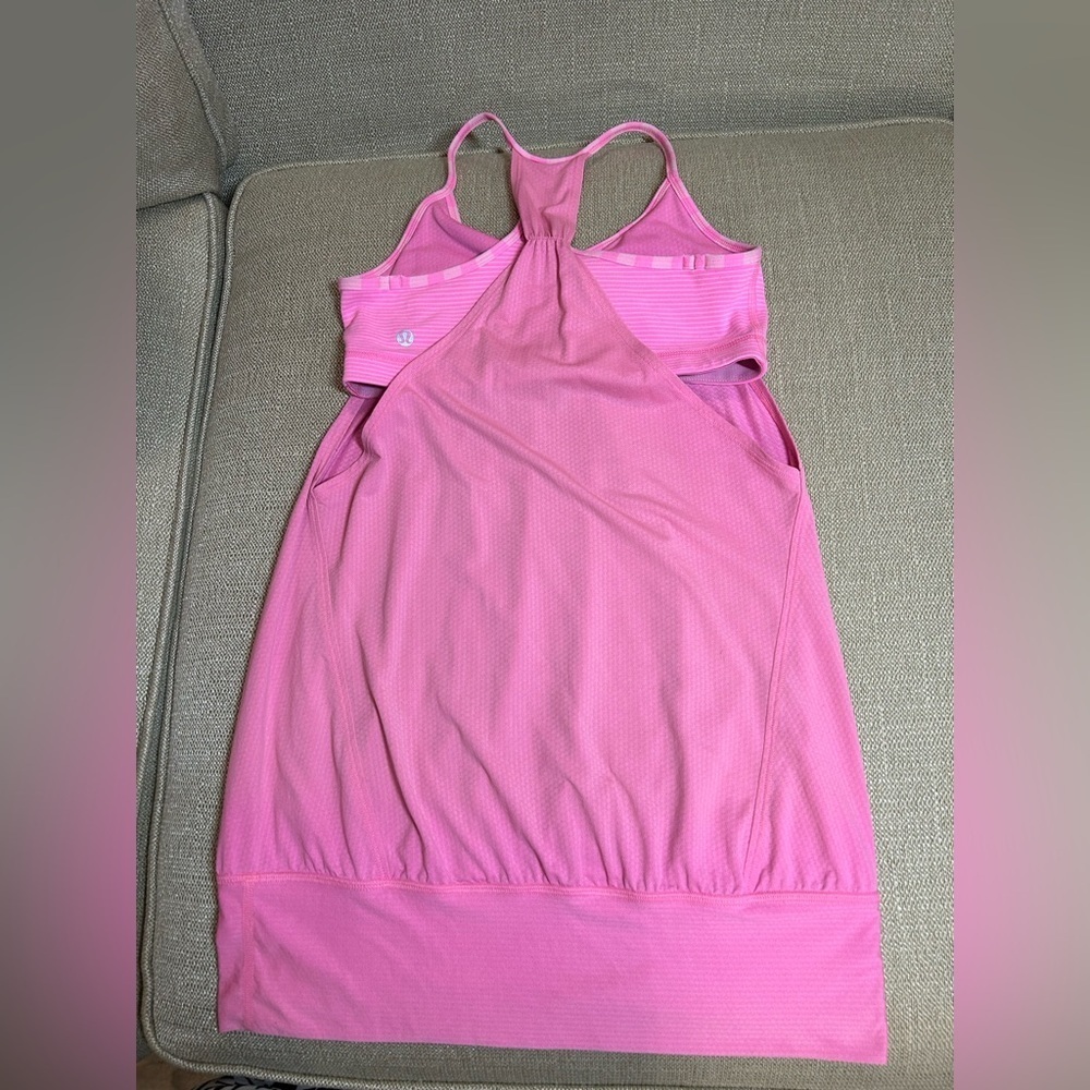 Lululemon Athletica Pink No Limits 2-in-1 Tank Top